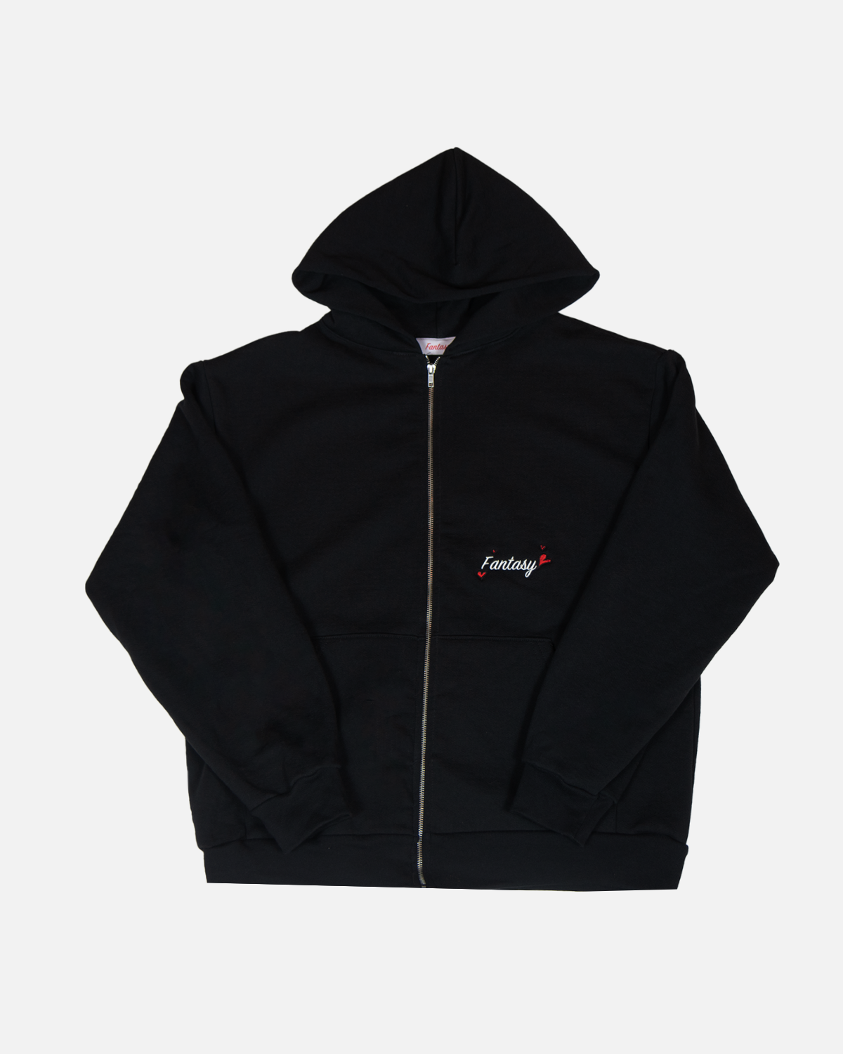 Classic Hooded Zip-Up (Black)