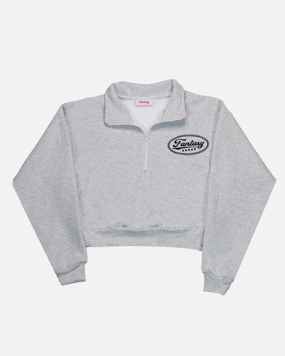 Stars Half-Zip Sweatshirt (Heather Grey)