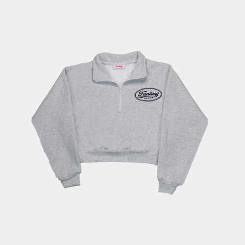 Stars Half-Zip Sweatshirt (Heather Grey)