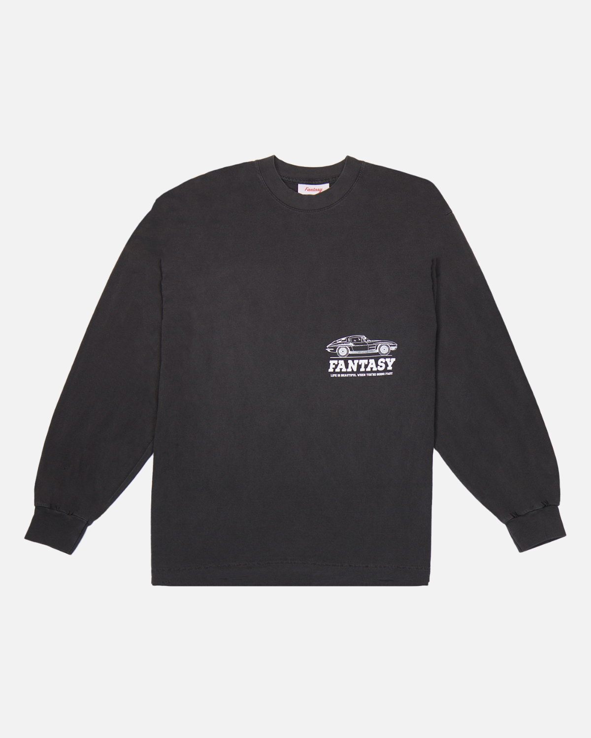 Split Window Long Sleeve Shirt (Vintage Black)